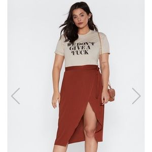 Nasty gal wrap skirt